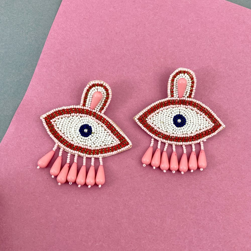 Evil Eye Dangle Earrings