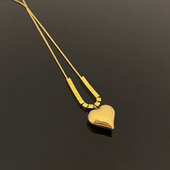 Heart Pendant Gold-Plated Anti-Tarnish Necklace