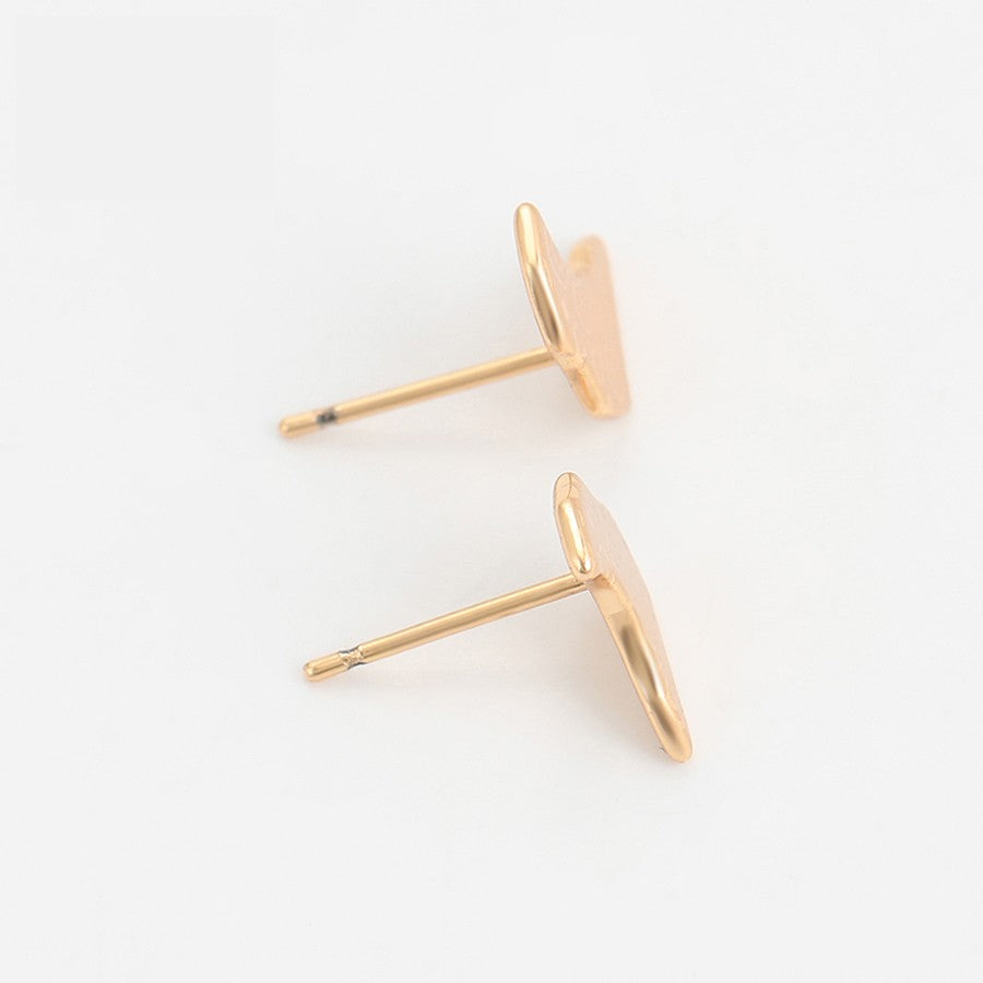 Jazbaat 18k Gold-Plated Anti-Tarnish Stud Earrings