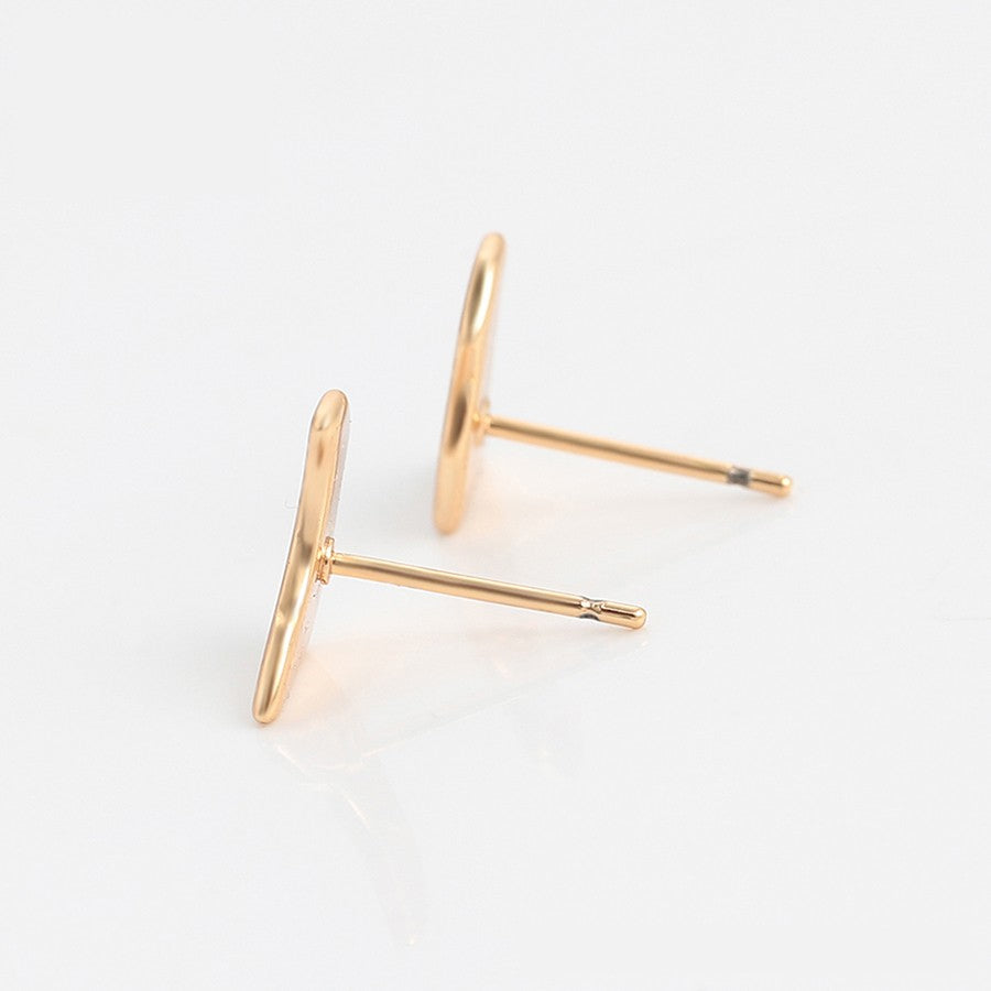 Jazbaat 18k Gold-Plated Anti-Tarnish Stud Earrings