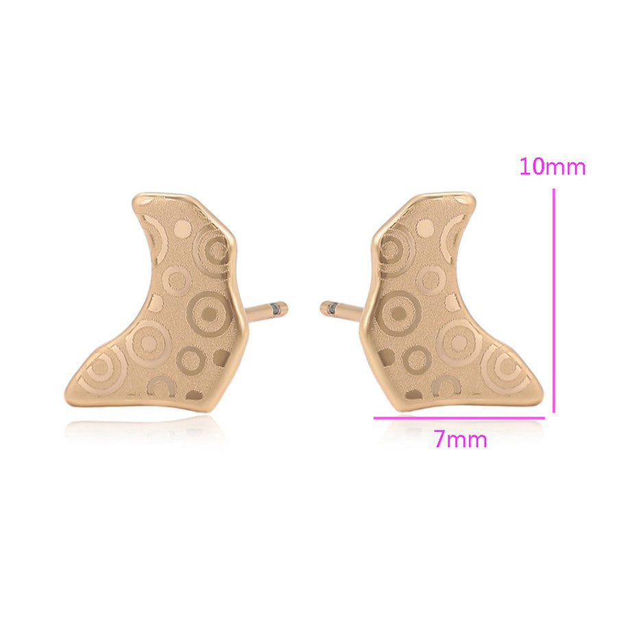 Jazbaat 18k Gold-Plated Anti-Tarnish Stud Earrings