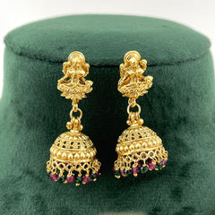 Jazbaat Antique South Indian Temple Laxmi Necklace Set