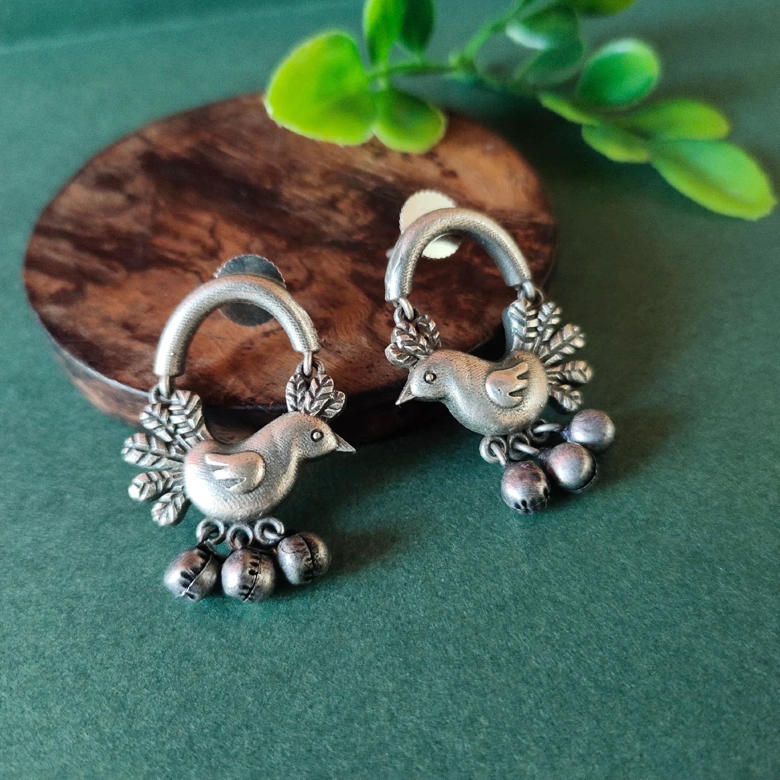 Jazbaat Cute Little Bird Dangle Earrings