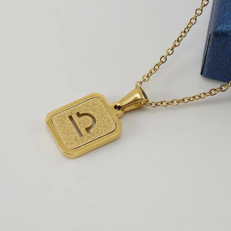 Jazbaat Gold-Plated Libra Zodiac Sign Sand Glitter Horoscope Pendant Necklace