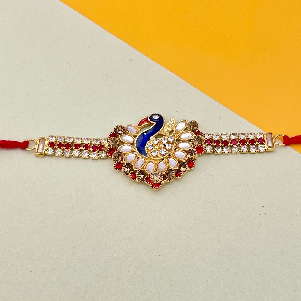 Peacock Charm Rakhi For Raksha Bandhan